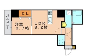 呉服町駅 徒歩10分 3階の物件間取画像